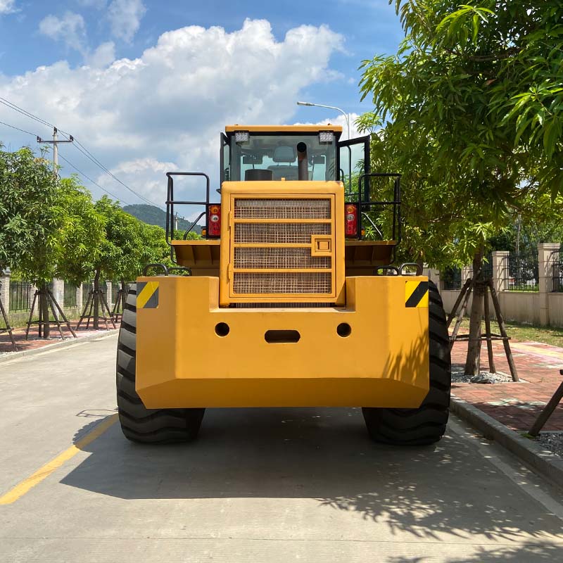 Cargadora de ruedas de 8 toneladas para construcción minera con motor Weichai