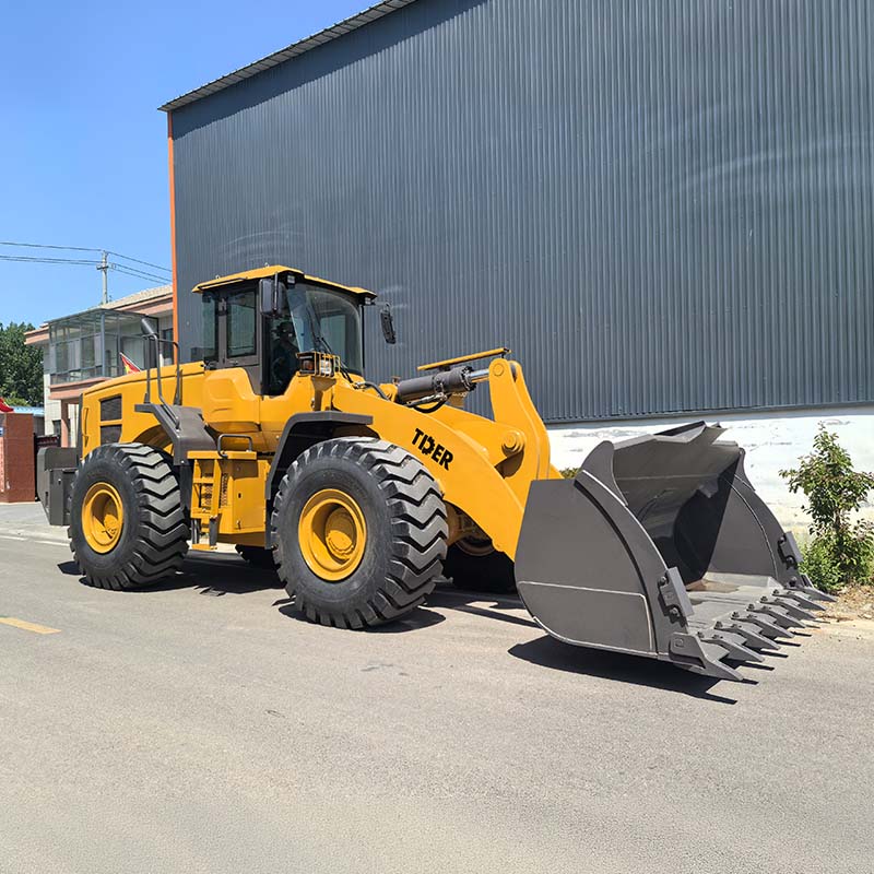 Cargadora de ruedas grande de 10 toneladas con motor Cummins y transmisión ZF.