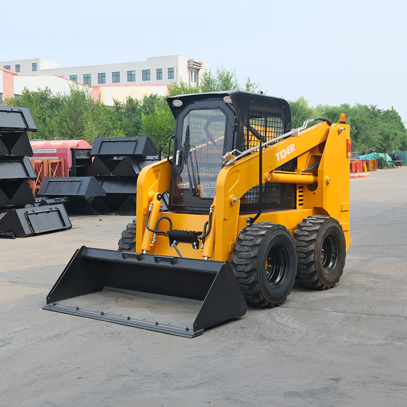 Minicargadora de ruedas de 1200 kg con motor Weichai y sistema europeo.