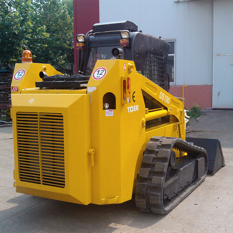 Cargadora compacta de orugas de 1200 kg con dirección deslizante y motor Weichai