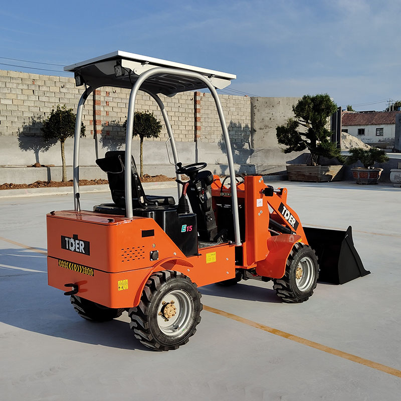 Cargadora eléctrica de 0,6 toneladas para un funcionamiento prolongado y bajo costo.