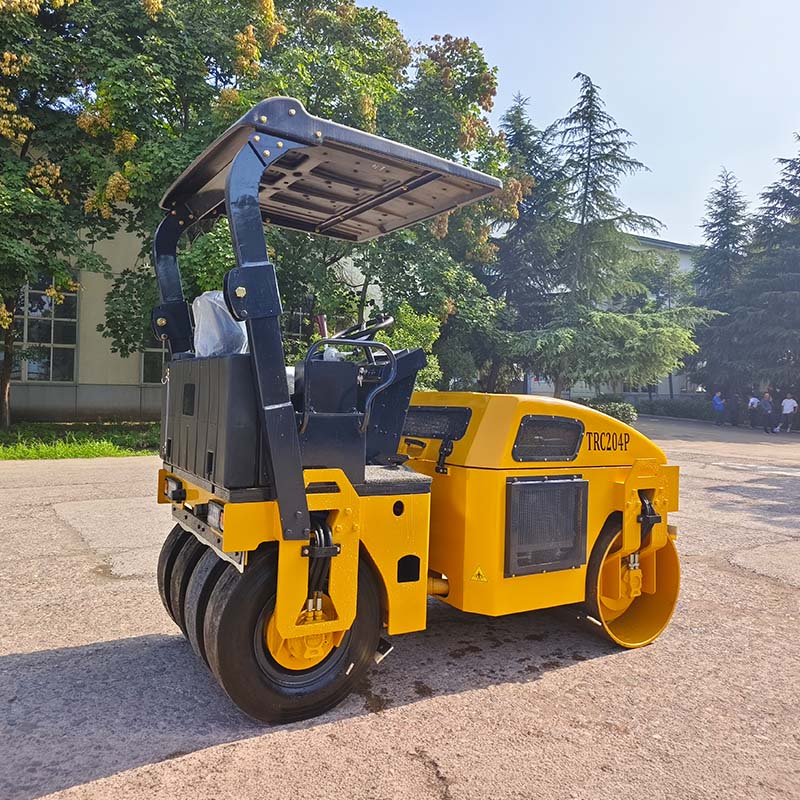 Rodillo compactador de 4 toneladas para construcción de carreteras