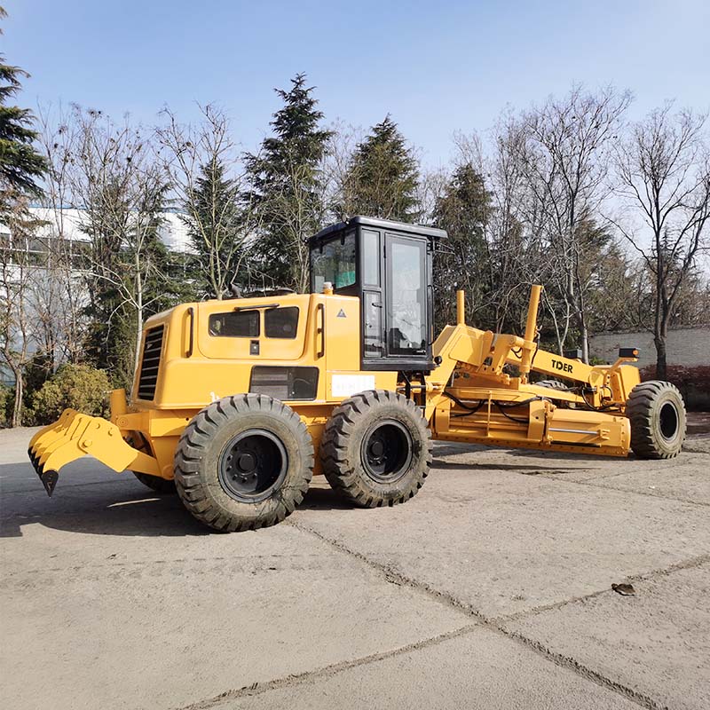 Motoniveladora de 180 CV para construcción de carreteras y movimiento de tierras.