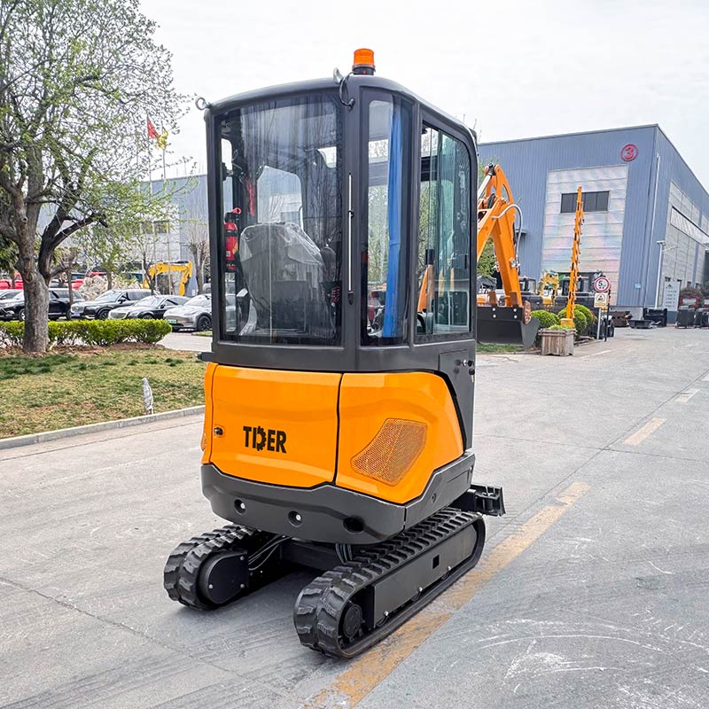 Miniexcavadora de 1,6 toneladas para trabajos de construcción y excavación profunda.