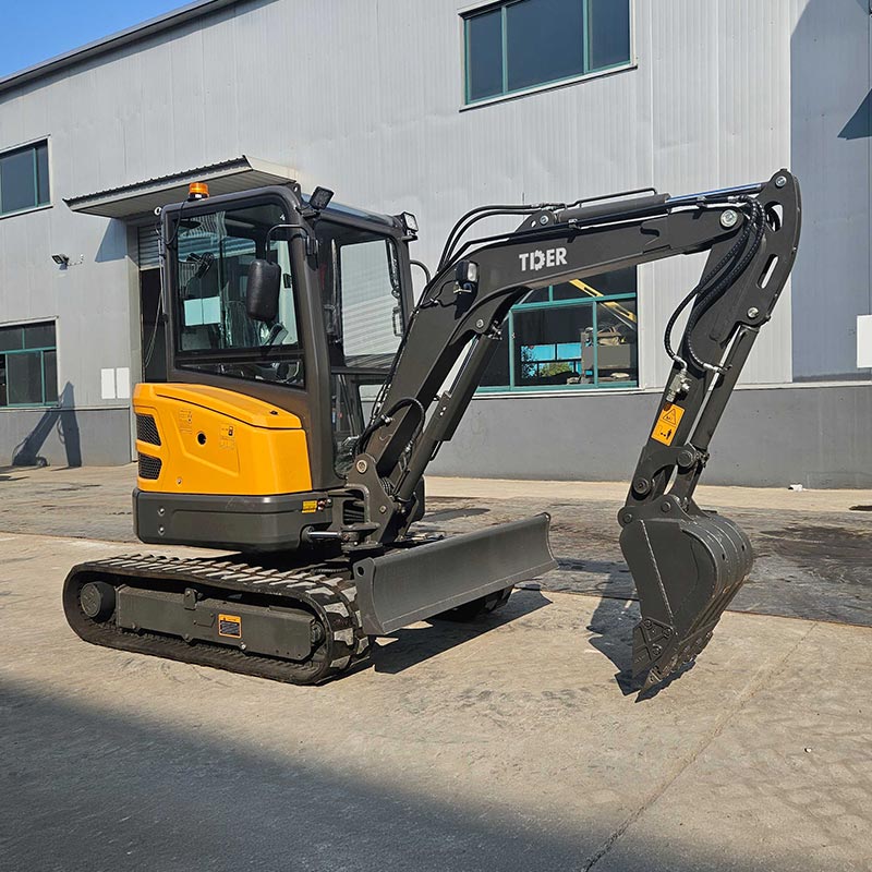 Miniexcavadora de cola cero de 3 toneladas para construcción