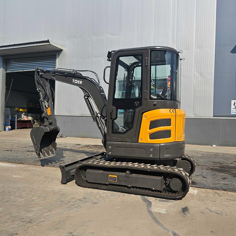 Miniexcavadora de cola cero de 3 toneladas para construcción
