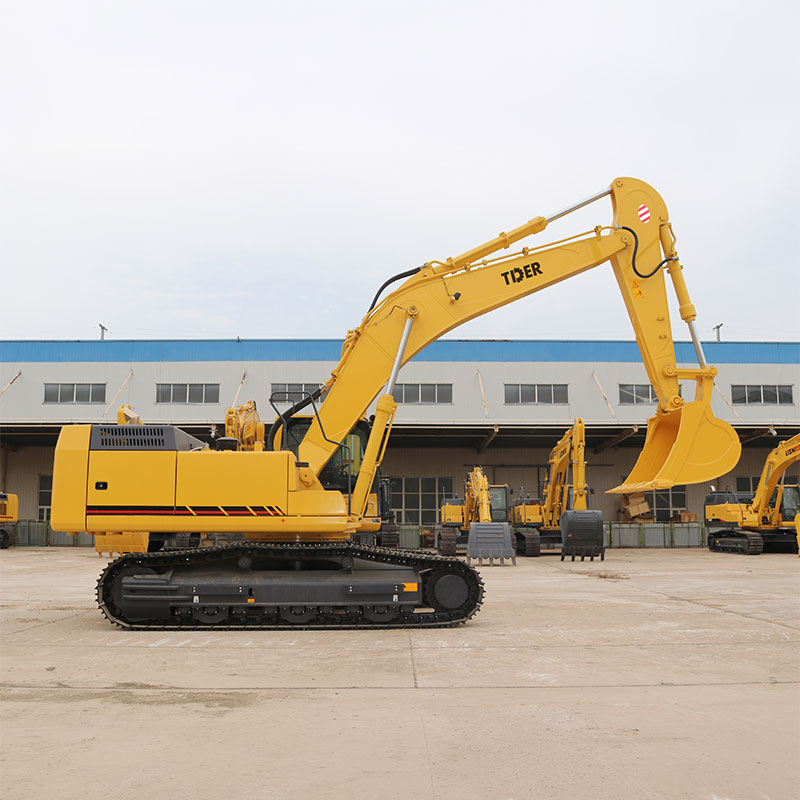 Excavadora de orugas de 40 toneladas con sistema hidráulico Kawasaki para movimiento de tierras.
