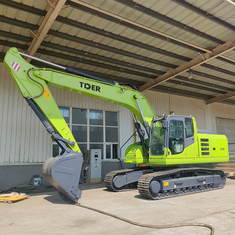 Excavadora totalmente eléctrica de 24 toneladas para minería y construcción.