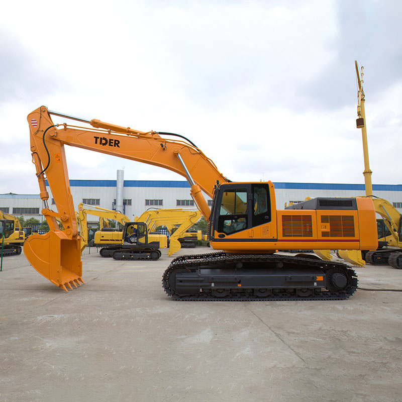 Excavadora minera eléctrica de 48 toneladas con opciones de cucharón doble.