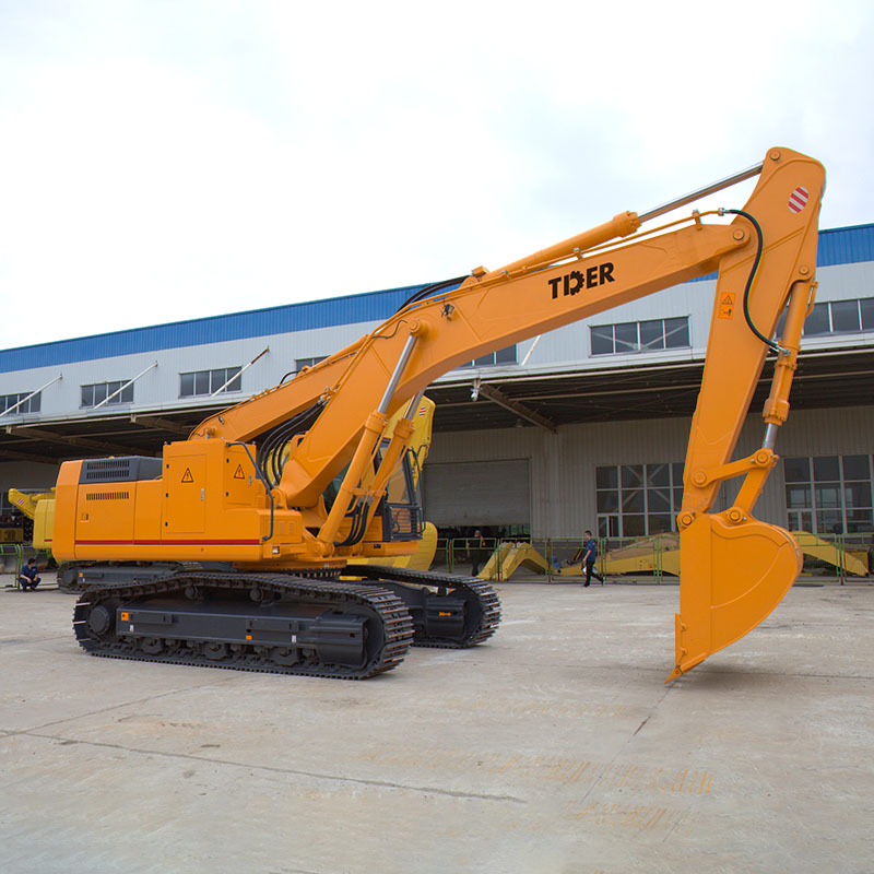 Excavadora minera eléctrica de 48 toneladas con opciones de cucharón doble.