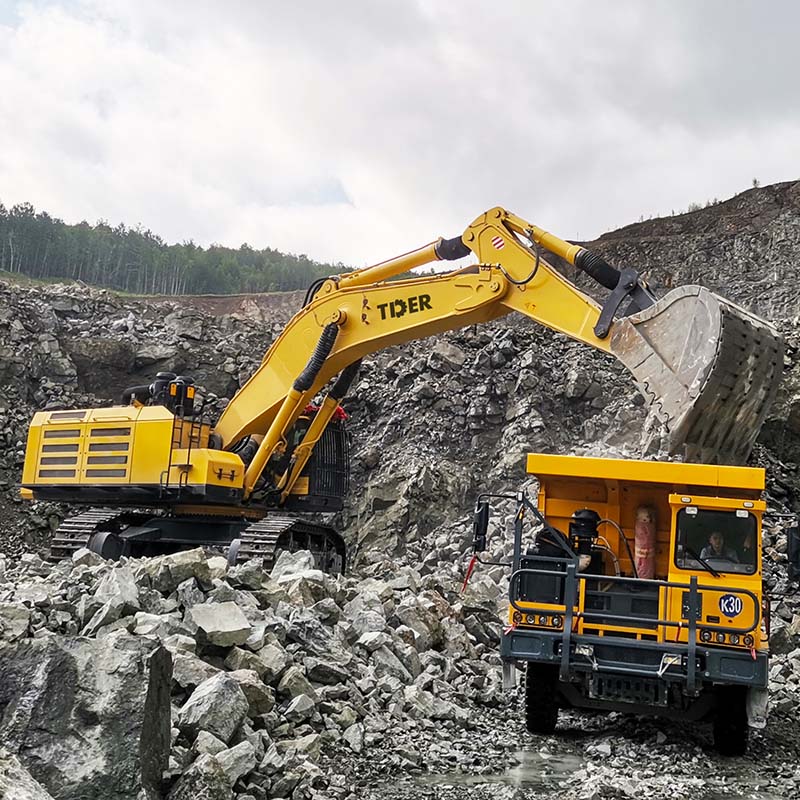 Excavadora de servicio pesado de 100 toneladas con motor Scania