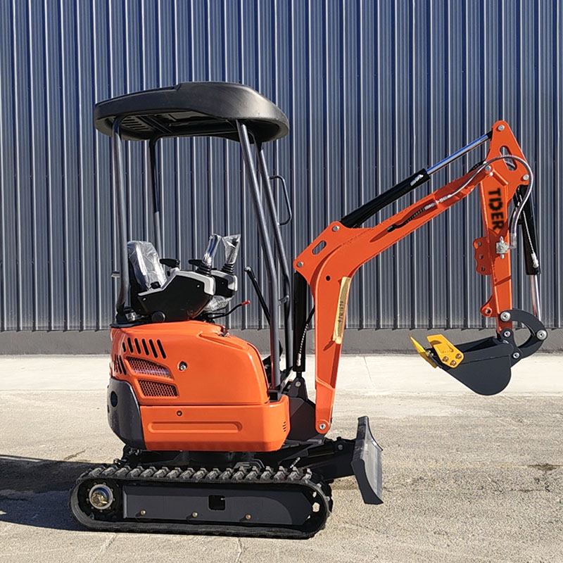 Miniexcavadora de 1,8 toneladas para un fácil mantenimiento.