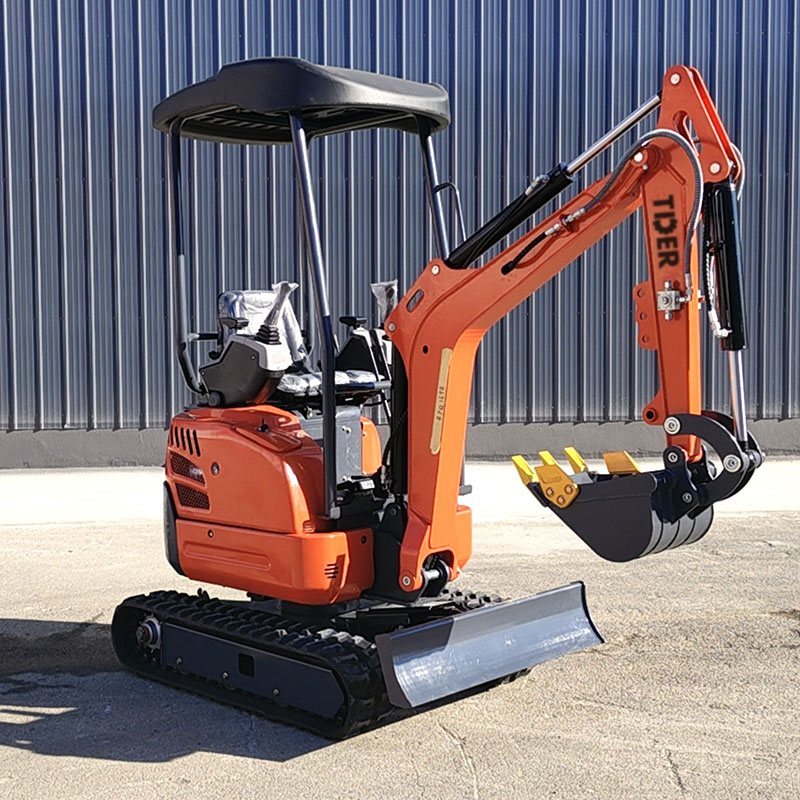 Miniexcavadora de 1,8 toneladas para un fácil mantenimiento.