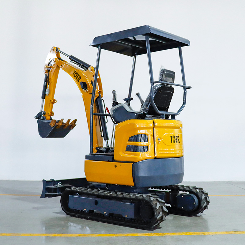 Miniexcavadora de 2 toneladas con chasis telescópico