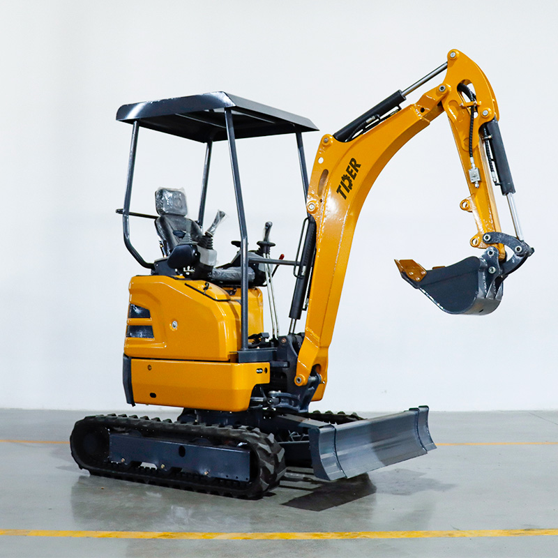 Miniexcavadora de 2 toneladas con chasis telescópico